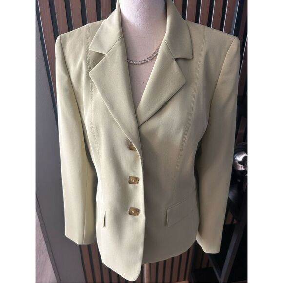 Kasper light green work blazer stylish classy size 8p - Picture 1 of 6